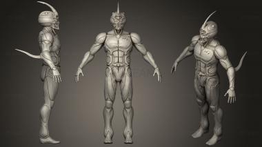 3D model Guyver Neutral Pose (STL)